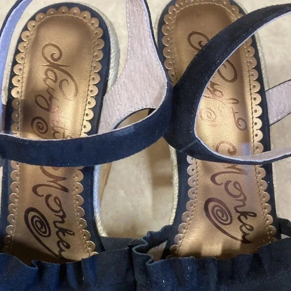 Sam Edelman Black Wedge Sandals - Picture 4 of 13